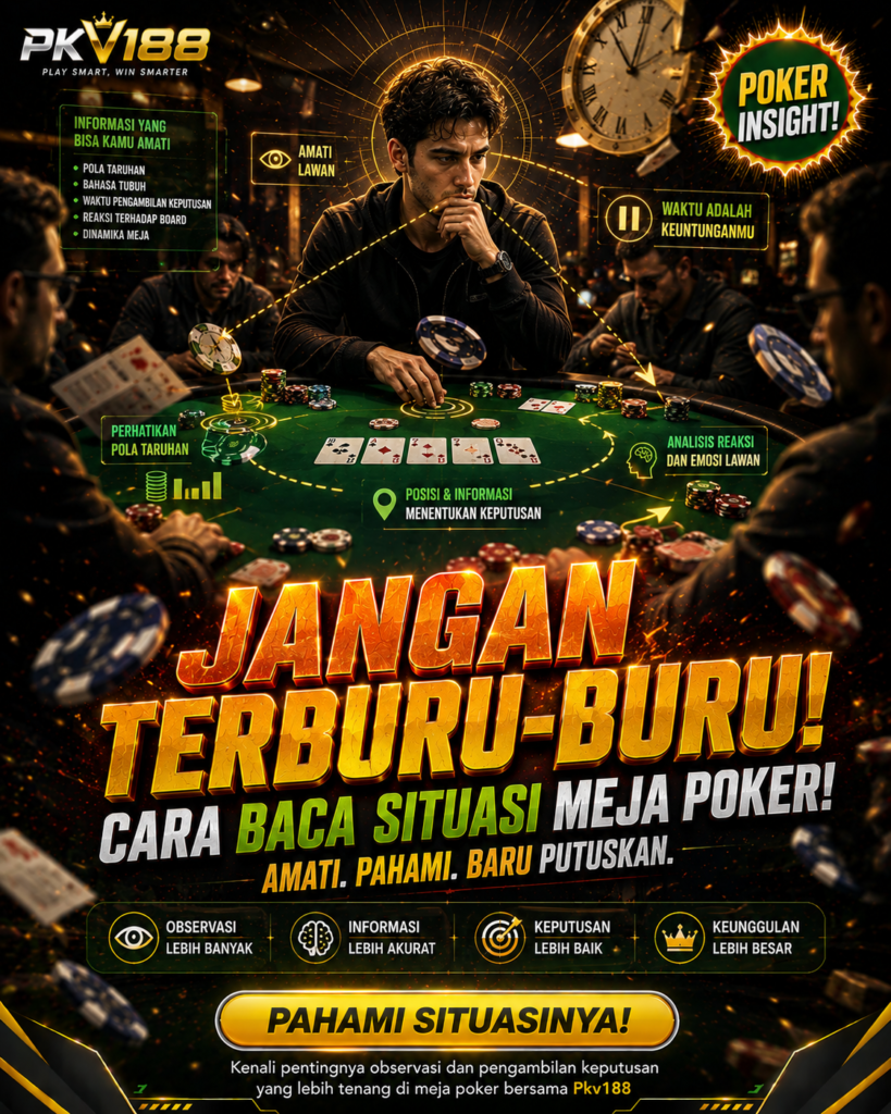 Cara Membaca Situasi Meja Poker Tanpa Terburu-buru Mengambil Keputusan 88d6bbbd d06a 4d9a ada2 685a00b7615b
