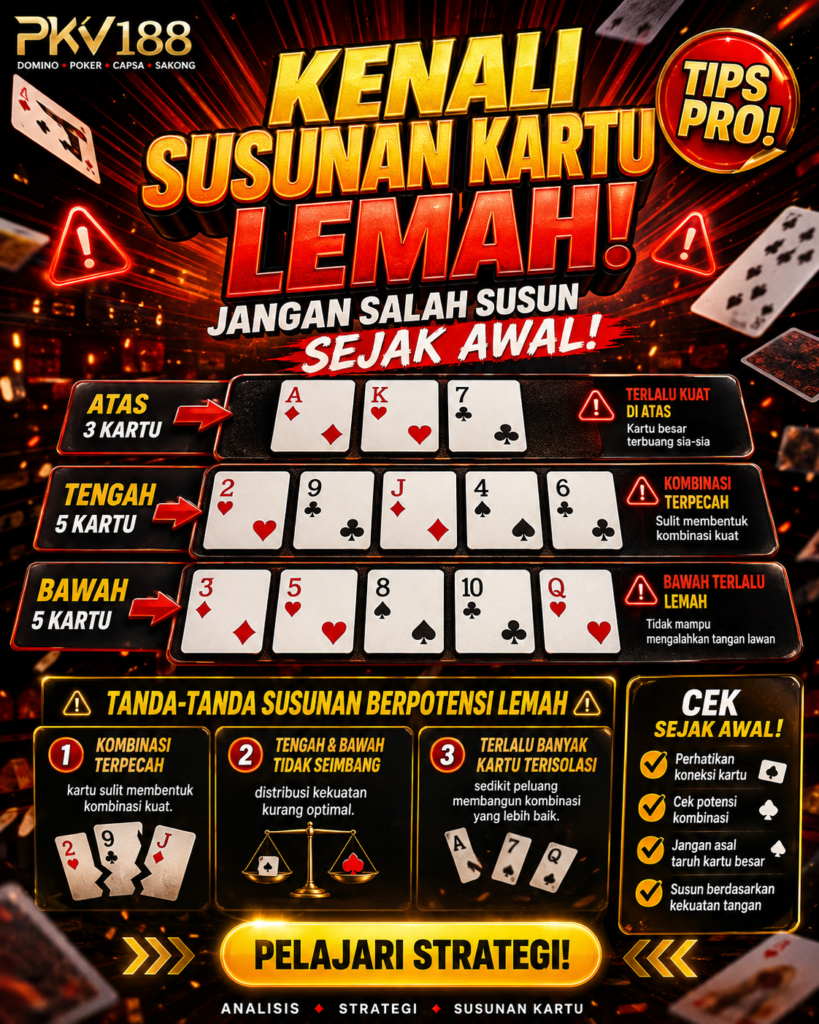 Cara Mengenali Susunan Kartu yang Berpotensi Lemah Sejak Awal c6c1924d 3145 4580 8c15 0f359a3df862